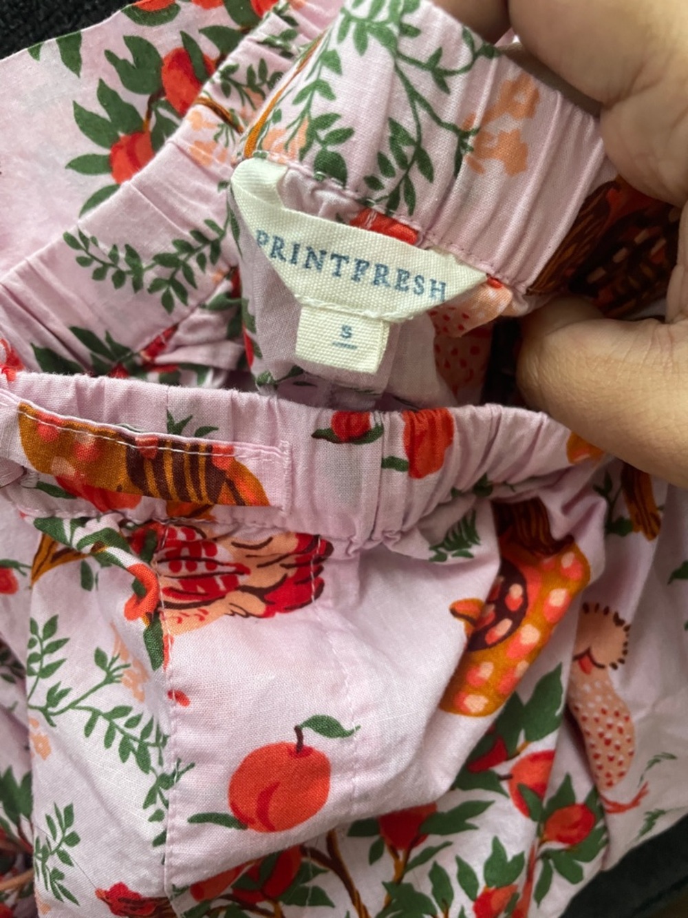 Printfresh Pink Chicken & Orchard Pajama Top - Picture 5 of 5